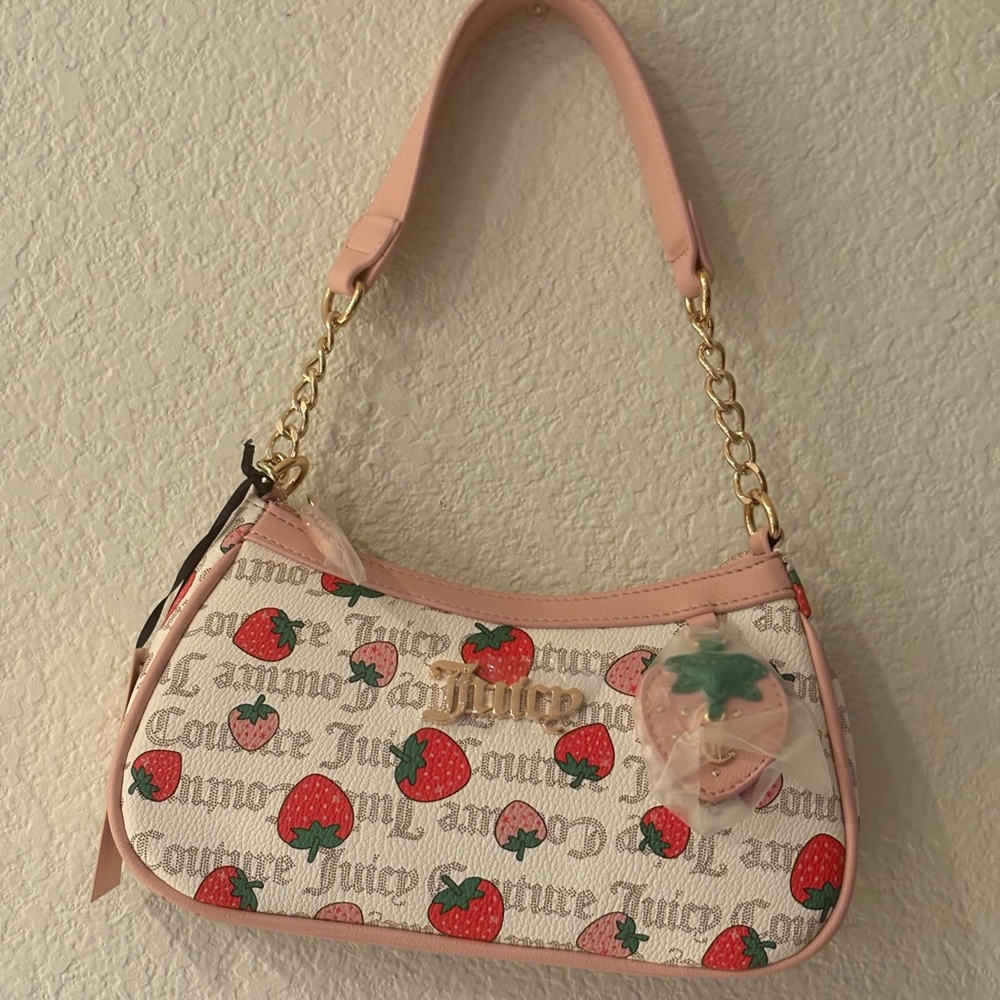Juicy Couture Pink Strawberry Shoulder Bag